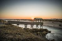 Winterse zonsondergang Petten
