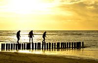 paaldansen op strand ameland