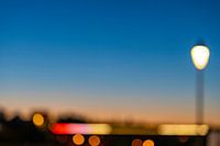 Blurred sunset in Luxembourg