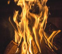 Fireplace on the wall