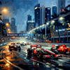 F1-nachtrace: kunstwerk op het Marina Bay Circuit van Jan Keteleer