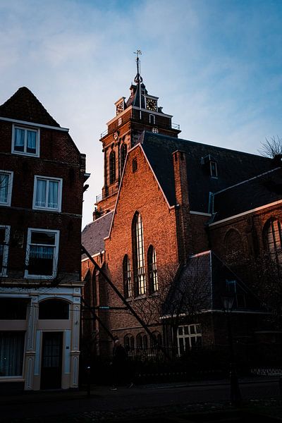 Avondlicht op de grote kerk van van Buren Fotografie