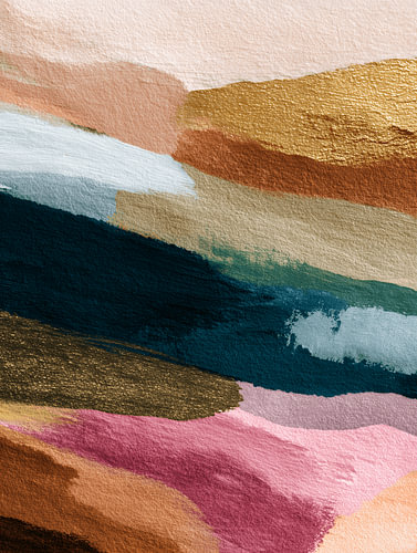 Abstract landscape in warm colours