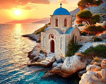 Griekse eilanden, motief 1 van zam art
