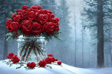 Rode rozen van Nicolette Vermeulen