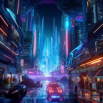 Neon-Stadt von Christian Ovís