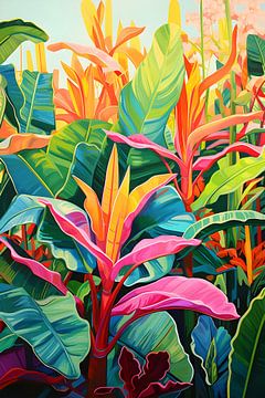 Kleurrijke tropische planten van COLORCRAZE