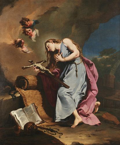 Maria Magdalena vereert de Gekruisigde, Giambattista Pittoni
