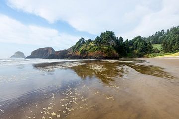 Rotsige kust van Oregon (Cannon Beach, VS) by Rob IJsselstein