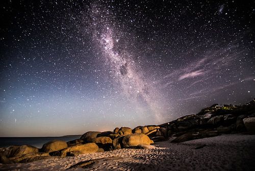 Starry sky by the sea