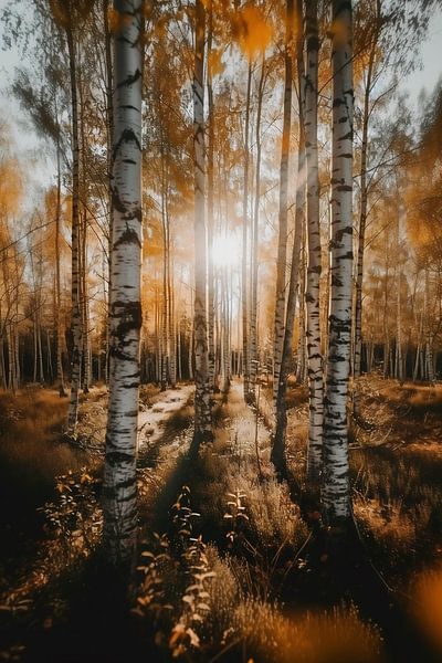 Herbstwald im goldenen Licht von fernlichtsicht