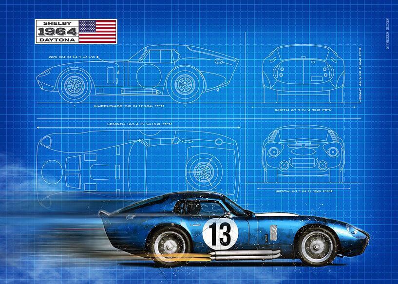 Daytona Coupe Blueprint von Theodor Decker