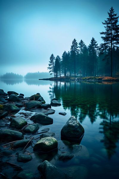 Evening by the lake by haroulita