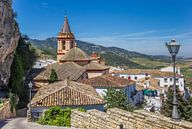 Santa Maria kerk op de heuvel in Zahara de la Sierra van Marc Venema thumbnail
