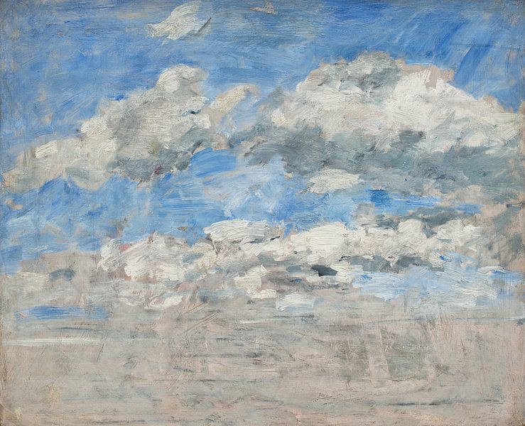 Studie van de Hemel, Eugène Boudin van Meesterlijcke Meesters