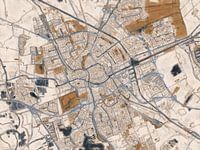 Stadskaart Groningen | Japandi Châteaucore | Zand-Bruin
