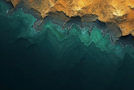 View down to the ocean