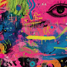 Bright Eye | Colour Splash Vision von ARTEO Gemälde