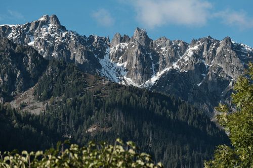 Bergketen gezien vanuit Chamonix Mont-Blanc