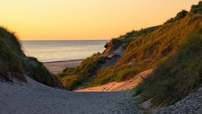 Zonsondergang tussen de Duinen van Mark Scheper