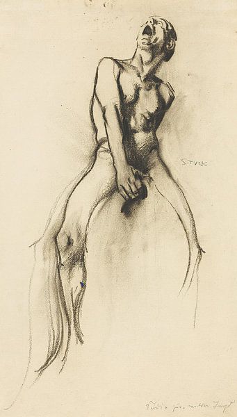 Franz von Stuck - Reiterskizze zur "Wilden Jagd" (vor 1893) von Peter Balan