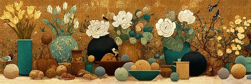 Flower Vases | Modern Floral Arrangement Magic by Eye catching paintings