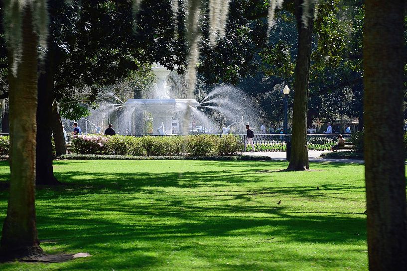 Driving past Forsyth Park by Frank's Awesome Travels