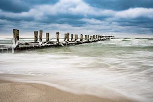 Buhne an der Ostseeküste