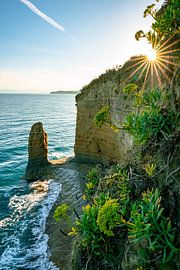 La falaise de Corfou avec le soleil sur Leo Schindzielorz