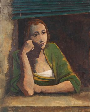 Karl Hofer, Fille à la fenêtre, 1943