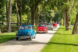 Fiat 500 Club, Kasteeltuin Arcen, Nederland van Guido van Veen