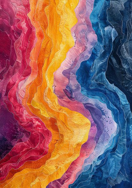 Abstract Painting Colourful Modern No 4 by Niklas Maximilian