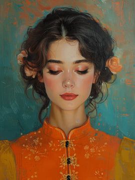 Colourful portrait with a dreamy look by Carla Van Iersel