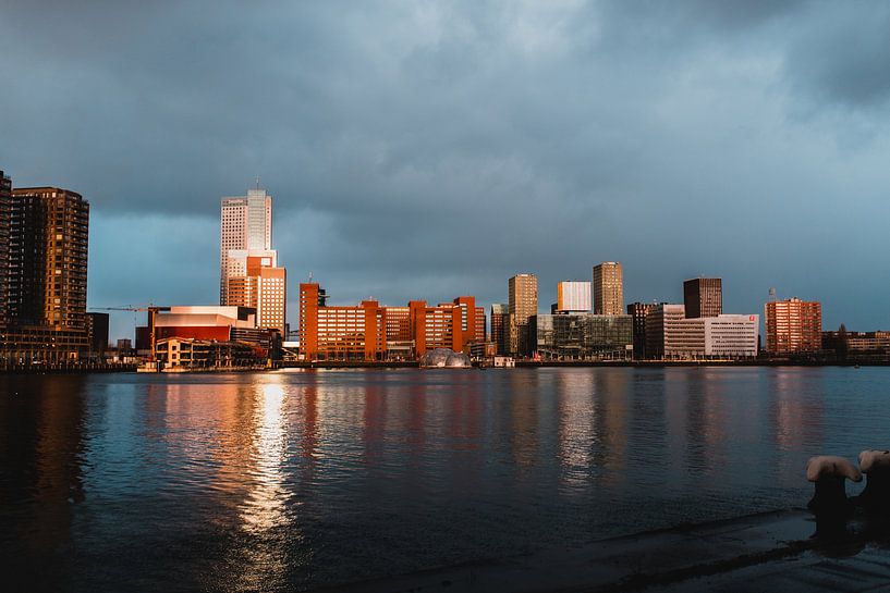 Skyline von Rotterdam von Dayenne van Peperstraten