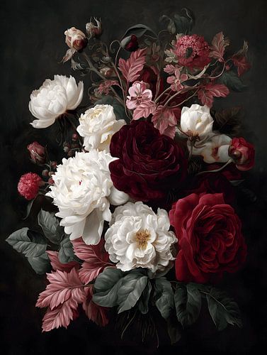 Élégant bouquet de fleurs vintage