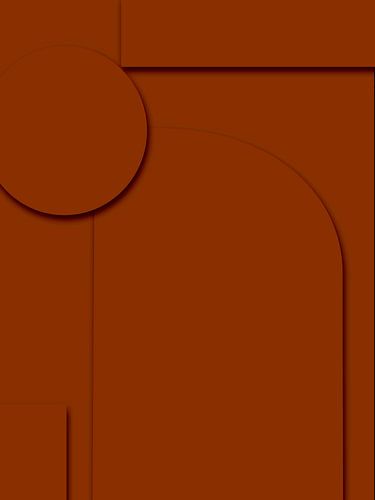 Art de l'ombre minimaliste bronze