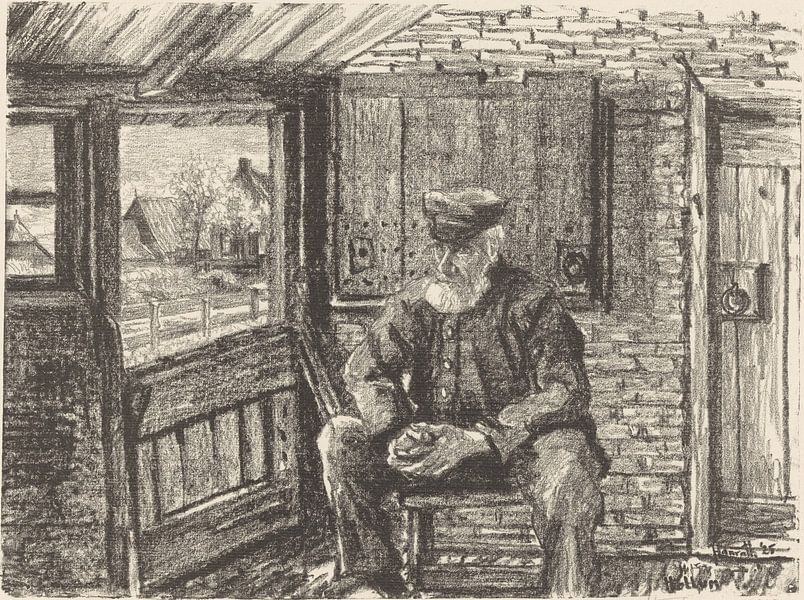 Hollum, Altbauer, Otto Hanrath, 1925 von Atelier Liesjes