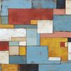 Geometrisch Abstract Aarde Tinten van Modern Collection