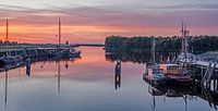 Zonsondergang bij het Lauwersmeer van Greet ten Have-Bloem thumbnail