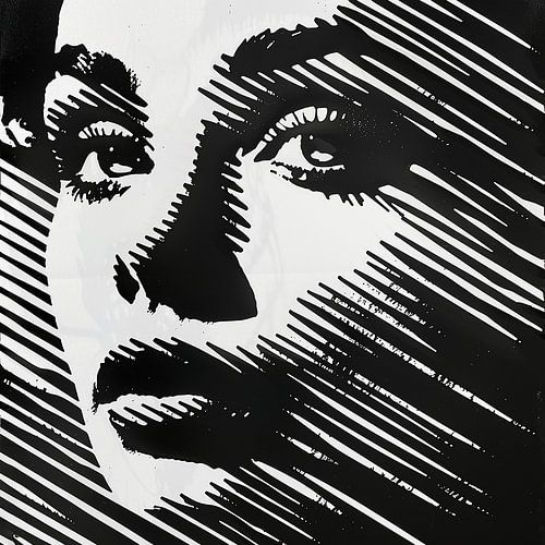 La beauté en noir et blanc