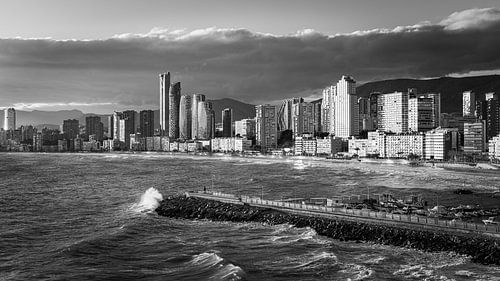 Benidorm in Black and White, Spain by Henk Meijer Photography