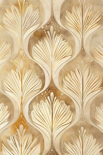 Zachte Textuur van Beige Bladeren