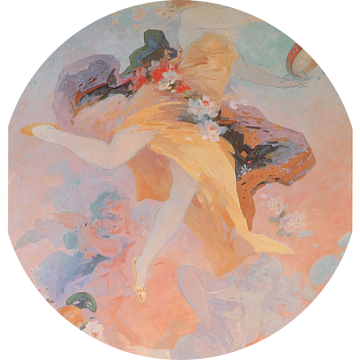 Jules Chéret - La danseuse au tambour de basque van Peter Balan