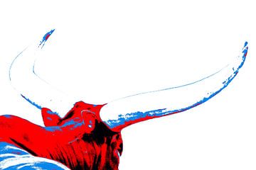 one Ankole cow mixed media by Werner Lehmann