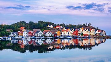 Reflections from Gjeving, Norway by Adelheid Smitt