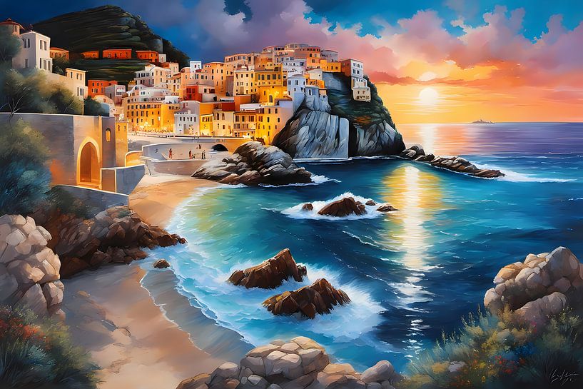 Mediterraan Landschap van Zebra404 - Art Parts