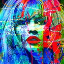 Brigitte Bardot Splash Pop Art PUR von Felix von Altersheim Miniaturansicht
