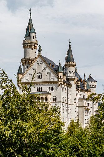 Exterieur van kasteel Neuschwanstein  in Schwangau, Beieren, Duitsland