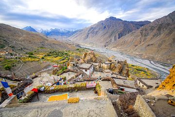 Dankhar, Spiti vallei, India van Jan Fritz