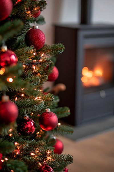 Kerstmis thuis van Poster Art Shop